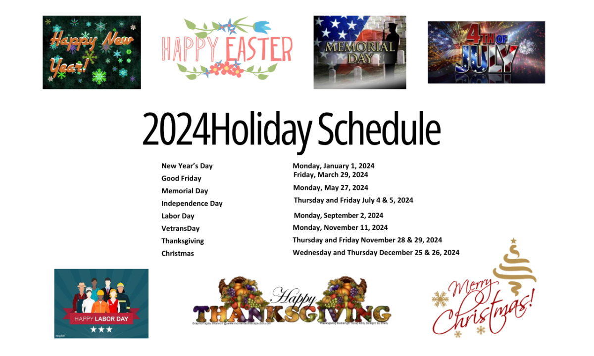 Holidays 2024